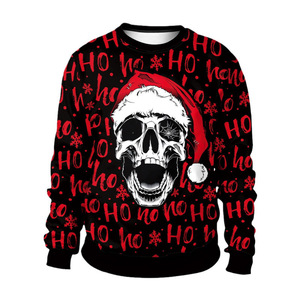 <span class=keywords><strong>Pull</strong></span> fin d'hiver unisexe pour Noël et Halloween, imprimé numérique 3D, pour couples, collection transfrontalière Europe États-Unis - Product Image 5