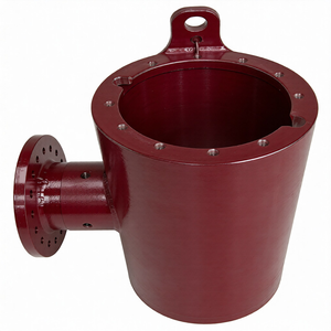 Cilindro Vertical de Alta Precisión SS316L Mecanizado por CNC para Cámara de Vacío con Ojo de Elevación y Brida Lateral - Product Image 2