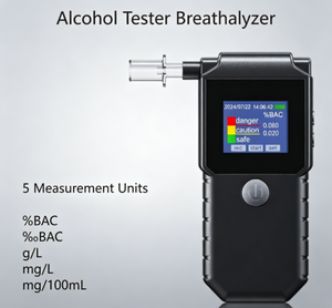 Testeur d'alcoolémie professionnel, détecteur d'alcoolémie à semi-conducteurs haute précision, <span class=keywords><strong>éthylotest</strong></span> pour conducteurs de voitures - Product Image 4
