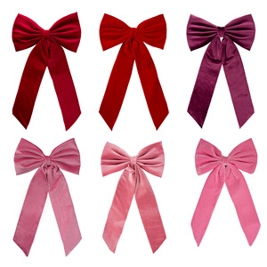 Cina all'ingrosso grandi fiocchi di velluto per la <span class=keywords><strong>porta</strong></span> di natale di velluto fiocchi corona decorazione - Product Image 6