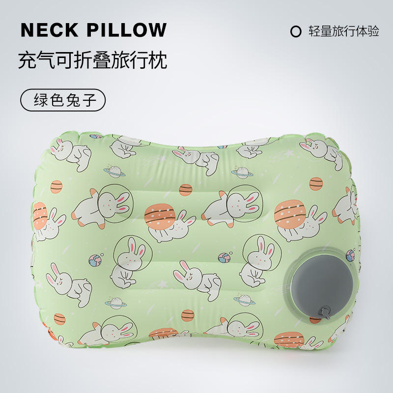 หมอนอิงสี่เหลี่ยมกระต่ายเขียว