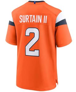 Denver Broncos para Hombre # 10 Bo Nix # 2 Camisetas de Fútbol Americano Bordadas de Patrick Surtain II, etc., Completamente Cosidas, Listas para Enviar - Product Image 4