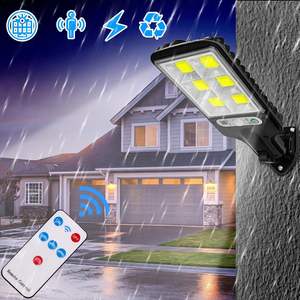 Lampe murale solaire LED extérieure en gros avec détecteur de mouvement pour jardin, patio, porte de garage, étanche, sécurité, éclairage de rue - Product Image 6