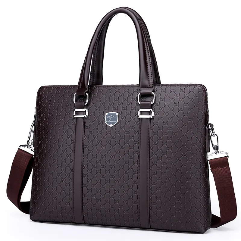 2022 New leather business handbag laptop suitcase bag for businessman computer bag