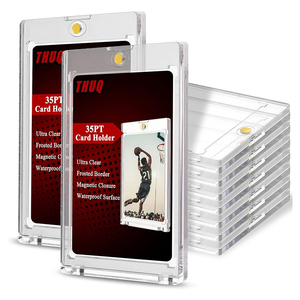 Sỉ 35pt Hộp đựng thẻ từ One-Touch chống tia UV 100% dành cho thẻ thể thao, bóng chày, thẻ PTCG, làm bằng nhựa bền, có thể đựng hộ chiếu - Product Image 1