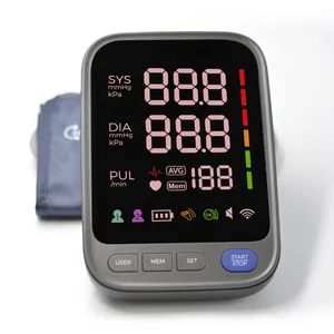 Automatic High Blood Pressure Machine Price Bp Cuff With 2AAA Carrying Case Irregular Heartbeat Detector