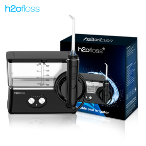 H2ofloss <span class=keywords><strong>Pequeño</strong></span> Flosser de agua de encimera 6 modos Cuidado bucal Chorro de agua <span class=keywords><strong>dental</strong></span> Flosser Recargable <span class=keywords><strong>Irrigador</strong></span> oral - Product Image 1