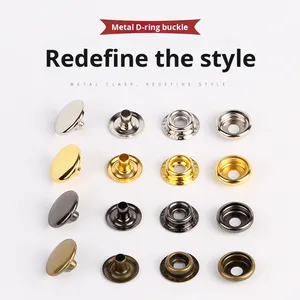 <span class=keywords><strong>Snap</strong></span> Nút Áo khoác bóng chày áo khoác kim loại vô hình nút cha-con Ẩn nút kỹ thuật mạ Áo khoác da có thể nhìn thấy - Product Image 3