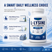 Complément Alimentaire Premium L-Lysine en Comprimés Non-OGM, Meilleure Vente Amazon, Collagène, Immunité, Approvisionnement en Gros