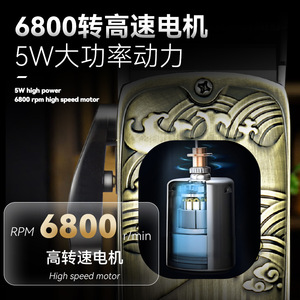 เครื่องตัดผมไฟฟ้า Kemei ตัวเครื่องโลหะ จอแสดงผลดิจิตอล 7000-9000 รอบต่อนาที มอเตอร์แบบแปรงถ่าน รุ่นชาร์จไฟได้ ระดับซาลอน - Product Image 4