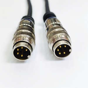 Özel M16 Lumberg Hızlı Bağlantılı Güç Konnektörü 3pin 5pin 8pin 12pin Sinyal Kablosu Vidalı Su Geçirmez Açılı Dairesel Kablo Montajı - Product Image 3