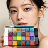 Kit de peinture corporelle et faciale professionnelle arc-en-ciel en gros, non toxique, à base d'eau, fournitures de maquillage pour Halloween, cosplay, fête, enfants, OEM