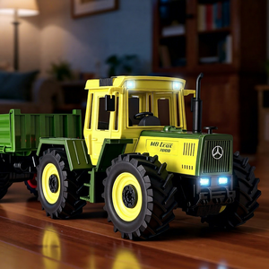 Nouvelle voiture agricole électrique Mercedes sous licence MB-trac1000, échelle 1/24, 2.4G, 10 canaux, avec éclairage de simulation et traction arrière - Product Image 1