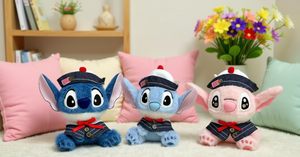 Figurine en peluche Lilo & Stitch 15 cm, jouet en peluche avec attache pour enfants de 2 à 4 ans, unisexe, peluche douce, rembourrage en coton PP - Product Image 2