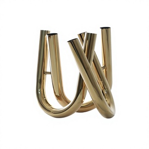 Minimalist Stainless steel Tabletop Vases gold Finish Decorative for home & office wedding decoration - Product Image 1