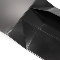 Boîte de luxe avec logo personnalisé, fermeture magnétique, couvercle en carton rigide, boîte en carton noir avec aimant, emballage pour chaussures, vêtements, emballage cadeau en carton