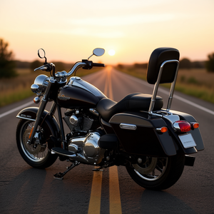 Appuie-dos amovible pour passager Harley-Davidson pour moto Street Glide Road King, finition chromée - Product Image 2