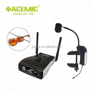 ACEMIC เครื่องดนตรีไมโครโฟน UHF ไมโครโฟนลดเสียงรบกวนแบบไร้สายสำหรับกีตาร์ไวโอลินเครื่องดนตรีไมโครโฟน - Product Image 4