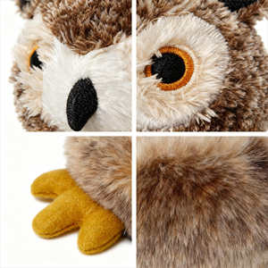 Cartone animato gufo peluche Super morbido asilo nido <span class=keywords><strong>Zoo</strong></span> di peluche confortevole bambola artificiale animali selvatici per bambini regalo giocattolo - Product Image 3