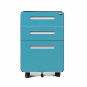 Archivador Móvil con Ruedas y Cerradura, Mueble Metálico con Ruedas, Armario Metálico de Oficina - Product Image 5