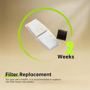 Umweltfreundliche 6er-Pack Katzenbrunnenfilter 108oz/3,2L Kabellose 2er-Pack Pumpen-Vorfilter mit Aktivkohle aus Kokosnussschalen - Product Image 3