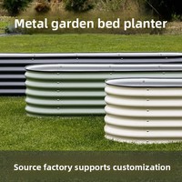 Jardinière en métal pour balcon, cour, potager, plateau de pépinière, conteneur de plantation extérieur, pour l'exportation