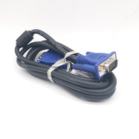 Kabel Vga 1080p Cabo Svga untuk Pc/hdtv/monitor 1.5m 3m 5m 10m 20m PVC lapisan emas Polybag Monitor stok biru kepang kabel