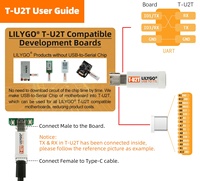 LILYGO T-U2T USB TTL Descargador Automático CH9102 Adaptador Programador Kits de Placas de Desarrollo Serie de Código Abierto Placas de Desarrollo