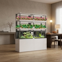 Système aquaponique vertical automatique Seedafarm pour balcon, pour usage domestique, plantation hydroponique avec pompe et garantie d'un an