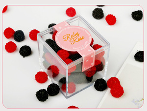 กล่องบรรจุขนมอะคริลิคใสดีไซน์แฟชั่นกล่องเก็บของของขวัญพลาสติกใสทรงสี่เหลี่ยมขนาดเล็ก - Product Image 2