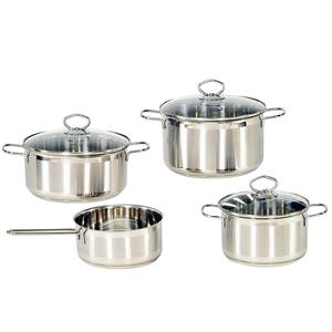Manhattan Stainless Steel <b>Cookware</b> <b>Set</b> 4 Pieces With Lids For Stovetop Use - Product Image 1