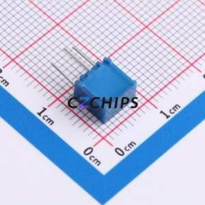 3362S-1-202LF Adjustable Resistor / <b>Potentiometer</b> Through hole Component (THT)-3P,7x6.8mm Resistor 2kOhm 10% 500mW 250ppm/ - Product Image 2