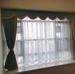 Tela de cortina de alta calidad con textura esmerilada y diseño de cruz en relieve, estilo brillante y exquisito, con aspecto de lino. - Product Image 4