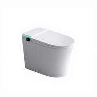 WC intelligent avec bidet, lavage à l'eau chaude, siège chauffant, nettoyage pour enfants, double chasse d'eau, fixation au sol, télécommande, siphon en P, automatique