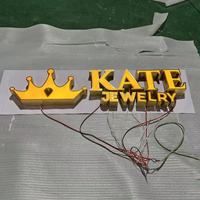 Fabricante personalizado impermeable Led iluminado al aire libre luz 3D letras de Canal Tienda señales frontales para tienda