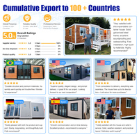Maison Modulaire Extensible 20 pieds à Installation Rapide 1-3 Chambres Australienne Pliable Mini-Cottage Cuisine Scolaire