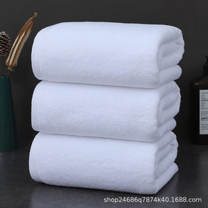 Serviettes de bain extra absorbantes pour hôtels, salons de beauté, spas et maisons d'hôtes - Blanc uni, option logo personnalisé - Product Image 4