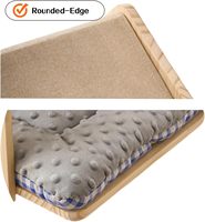 Boîte murale pour chat en bois, maison, perchoir avec coussins lavables