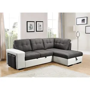 Europäischer Stil Modernes mehrfarbiges Design Liege sofa Set Ecksofa L-förmiges verstellbares Wohnzimmers ofa für den Heimgebrauch