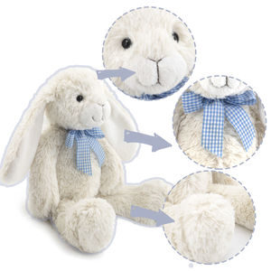 Peluche <span class=keywords><strong>MR</strong></span> ViviCare, Coniglietto Bianco con Fiocco, Morbido e Coccoloso, Perfetto per Bambini - Product Image 5
