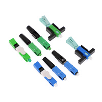Conector rápido Fibra óptica SC UPC y APC Mariposa Conector rápido FTTH 4G Red PON