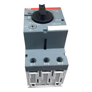 Nouveau disjoncteur manuel de série MS116 (10140949 / 1SAM250000R1006) MS116-1.6, 1,6 A, tripolaire pour moteur - Product Image 1