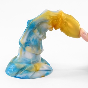 YOCY Silicone Fantasy <b>Dildo</b> Anal Plug Colorful Monster <b>Dildo</b> Suction Cup Back Court Anal Plug Toy Adult Sex Massage - Product Image 3