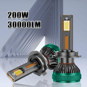 Faros LED de Coche de Alta Potencia 200W con 4 Tubos de Cobre para H1, 9005, 9006, H4, H7, H11 (Luces Altas y Bajas) - Product Image 4