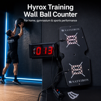 Compteur de balles murales GANXIN Hyrox pour entraînement, mode double homme/femme, pour la visualisation des exercices de fitness à domicile avec balles de médecine