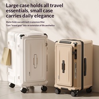 Ensemble de valises à roulettes modernes et élégantes en polycarbonate rigide avec serrure TSA, cadre en aluminium, grande capacité, multifonctionnelles