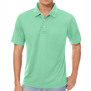 Polos de Alta Calidad para Hombre, Casuales, con Logotipo Personalizado, Transpirables, de Malla, Cuello en V, Manga Corta, 100% Algodón Tejido, Color Sólido - Product Image 5