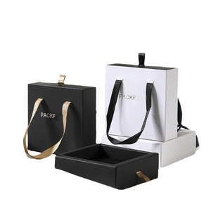 Scatola cassetto portatile PackFancy con carta di magazzino per la conservazione orecchini collana anello orologio altri gioielli-regalo accessorio - Product Image 2