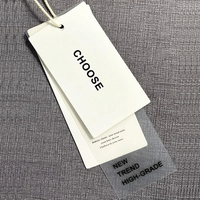 Großhandel benutzer definierte Luxus Hand Tag Papier gedruckt Hemd Kleidungs stück Markenname Logo Label hängen Schaukel Kleidung Tag