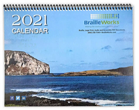 Calendrier mural annuel et mensuel 2026 personnalisé en couleur, avec impression Braille, logo, horloge et cadre photo sur mesure – Vente en gros